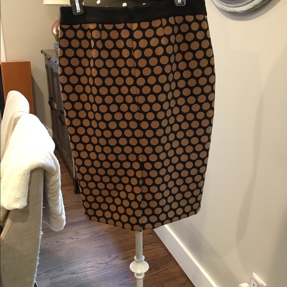 Brown polka dot skirt - Picture 2 of 2